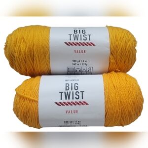big twist yarn bundle - NEW in Color Varsity Gold